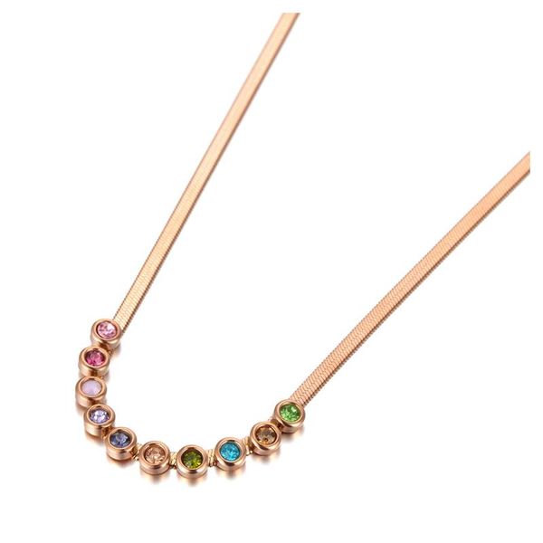 chokers bohemia stainless steel colorful cz crystal choker necklace beach jewelry pendant chain for women n20212, Golden;silver
chokers bohemia stainless steel colorful cz crystal choker necklace beach jewelry pendant chain for women n20212, Golden;silver