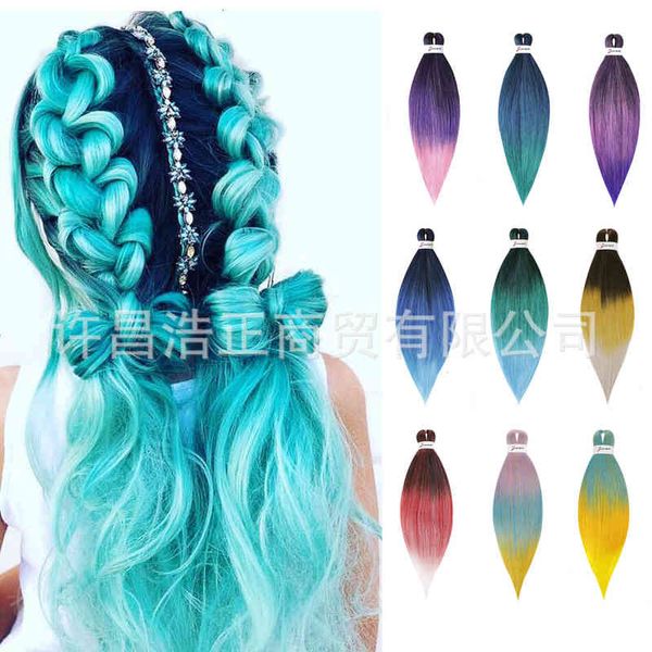 fiber chemical 26 high inch temperature silk gradually changing color crochet dirty wig ez hair big braid, Black
fiber chemical 26 high inch temperature silk gradually changing color crochet dirty wig ez hair big braid, Black
