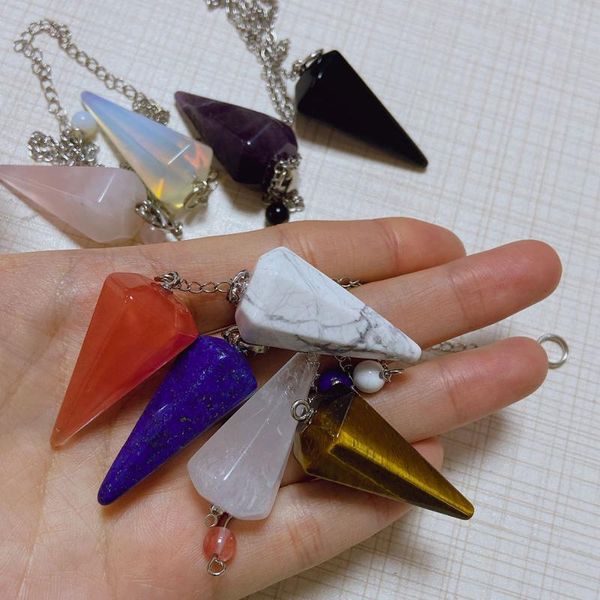 decorative objects & figurines reiki pendulum natural stone crystal pendant for meditation healing amulet opal tiger eye hexagonal pendulums
decorative objects & figurines reiki pendulum natural stone crystal pendant for meditation healing amulet opal tiger eye hexagonal pendulums