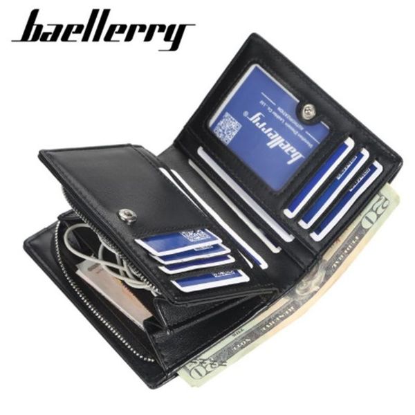 wallets fashion male bang classic style wallet short purse card holder pocket luxury, Red;black