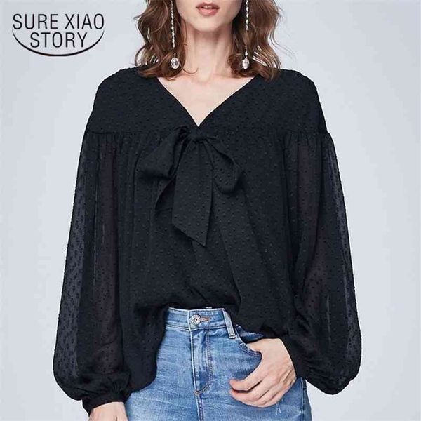 spring summer solid shirts for v-neck bow loose lantern sleeve women blouse casual plus size office ladies 12638 210415, White
spring summer solid shirts for v-neck bow loose lantern sleeve women blouse casual plus size office ladies 12638 210415, White