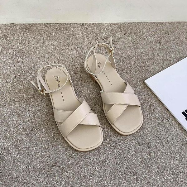 sandals for women in the summer of 2021 temperament women's shoes with a simple flat sandal, Black
sandals for women in the summer of 2021 temperament women's shoes with a simple flat sandal, Black