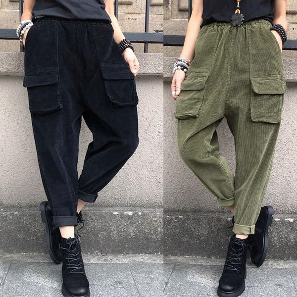 pants women 2021 vintage corduroy long plus velvet trousers loose casual korean style pencil size 4xl y408 women's & capris, Black;white
pants women 2021 vintage corduroy long plus velvet trousers loose casual korean style pencil size 4xl y408 women's & capris, Black;white