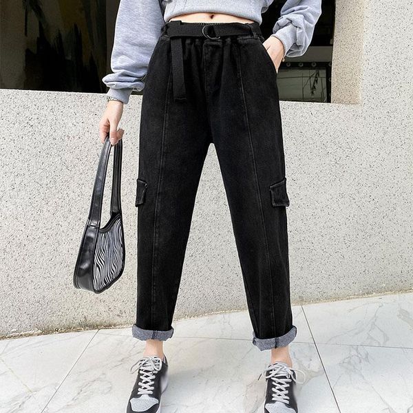autumn women jeans solid high waist straight bottom 2021 female harem pants fleece casual streetwear fashion zxw20211016 women's, Blue
autumn women jeans solid high waist straight bottom 2021 female harem pants fleece casual streetwear fashion zxw20211016 women's, Blue