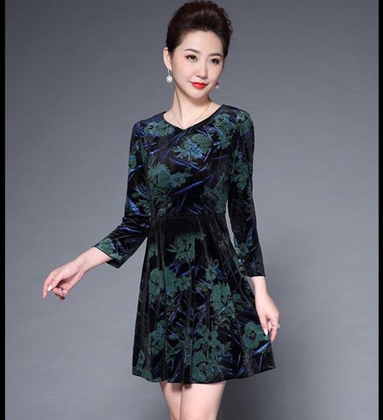casual dresses 2021 spring autumn womens clothes , woman 3/4 sleeve green floral printed velvet dress high waisted 5xl velour, Black;gray
casual dresses 2021 spring autumn womens clothes , woman 3/4 sleeve green floral printed velvet dress high waisted 5xl velour, Black;gray