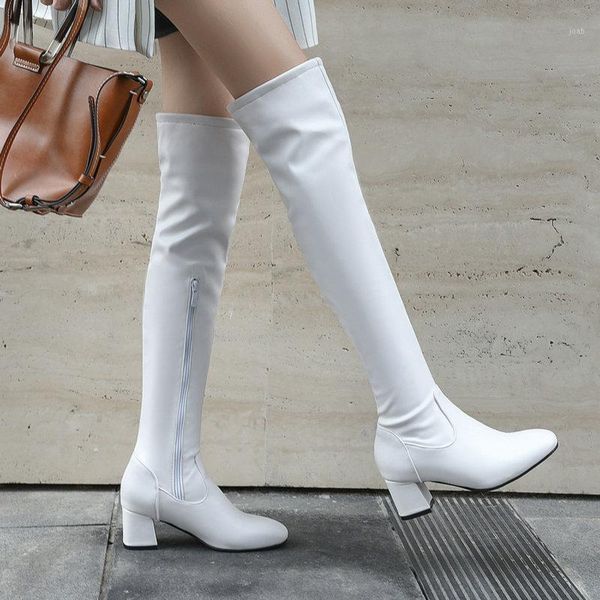 boots 2021 fashion knee high women winter square loe heel long toe zipper autumn female black white1
boots 2021 fashion knee high women winter square loe heel long toe zipper autumn female black white1