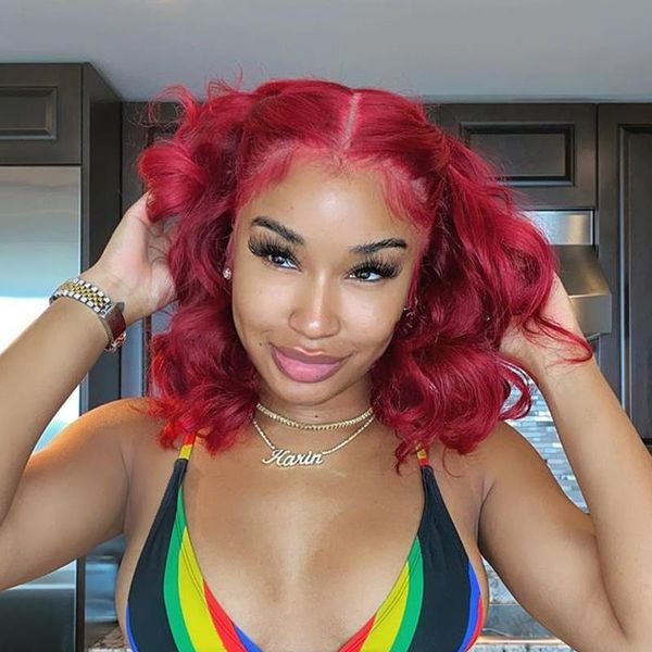 burgundy loose wave wig brazilian remy hair lace part with baby deep human wigs for black women, Black;brown
burgundy loose wave wig brazilian remy hair lace part with baby deep human wigs for black women, Black;brown