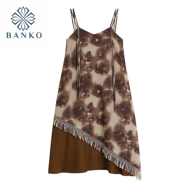 casual dresses 2021 fashion irregular tassel print spaghetti sling dress summer chic vintage high waist loose female sleeveless midi, Black;gray
casual dresses 2021 fashion irregular tassel print spaghetti sling dress summer chic vintage high waist loose female sleeveless midi, Black;gray