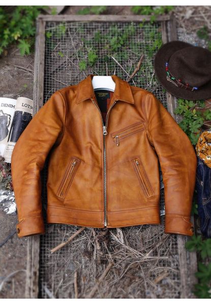 men's leather & faux yr.brand classic 1.3mm thick oil cowhide jacket,man brown slim genuine coat,vintage biker clothes, Black
men's leather & faux yr.brand classic 1.3mm thick oil cowhide jacket,man brown slim genuine coat,vintage biker clothes, Black