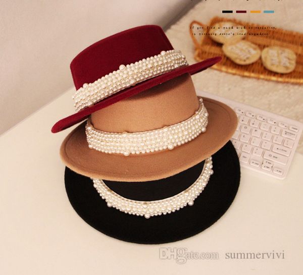 french children pearls woolen caps girls wide-brim flat princess hat accessories autumn winter kids warm baize basin cap q2189, Yellow
french children pearls woolen caps girls wide-brim flat princess hat accessories autumn winter kids warm baize basin cap q2189, Yellow