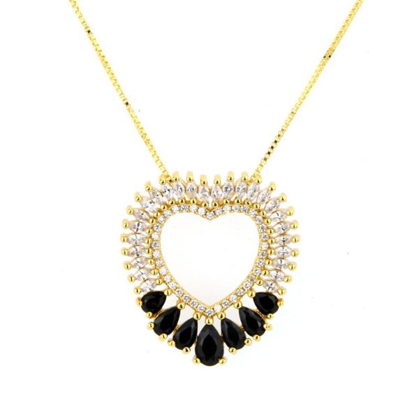 fashion 2021 love heart cubic zircon pendant necklace women gold color brass chain for christmas jewelry party gift chains, Silver
fashion 2021 love heart cubic zircon pendant necklace women gold color brass chain for christmas jewelry party gift chains, Silver