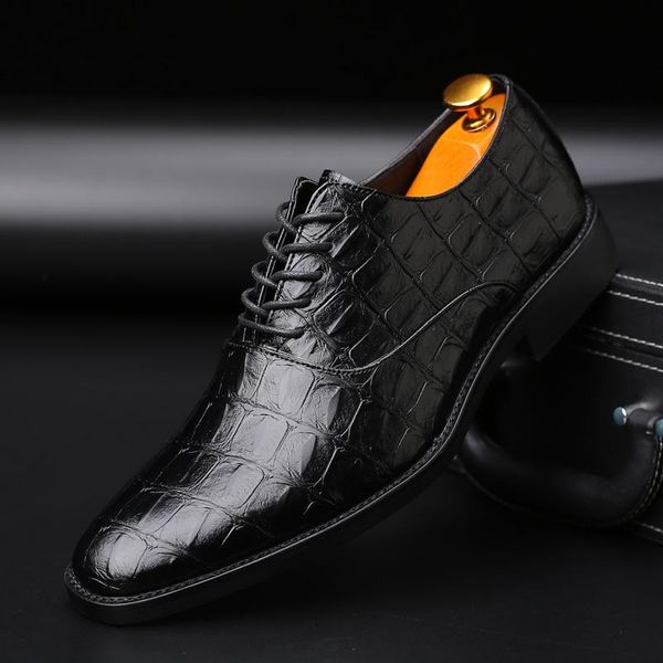 dress shoes 2021 luxury crocodile pattern men leather lace-up designer business casual formal wedding party, Black
dress shoes 2021 luxury crocodile pattern men leather lace-up designer business casual formal wedding party, Black