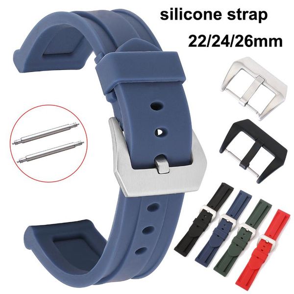 watch bands soft silicone sport watchband 22mm 24mm 26mm rubber waterproof women men replacement bracelet band strap accessories, Black;brown
watch bands soft silicone sport watchband 22mm 24mm 26mm rubber waterproof women men replacement bracelet band strap accessories, Black;brown