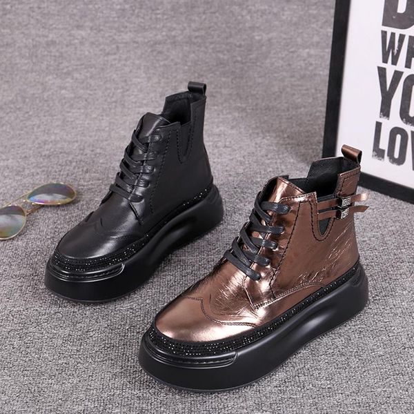 boots short women 2021 shoes leather platform round toe, Black
boots short women 2021 shoes leather platform round toe, Black