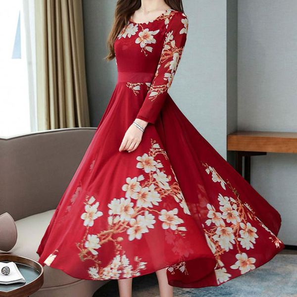 vintage floral print a-line dresses women winter elegant long sleeve korean bandage waist o neck party dress 1231 casual, Black;gray
vintage floral print a-line dresses women winter elegant long sleeve korean bandage waist o neck party dress 1231 casual, Black;gray