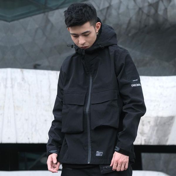 men's jackets the croxx front pockets jacket spring and autumn loose versatile techwear aesthetic military warcore streetwear, Black;brown
men's jackets the croxx front pockets jacket spring and autumn loose versatile techwear aesthetic military warcore streetwear, Black;brown