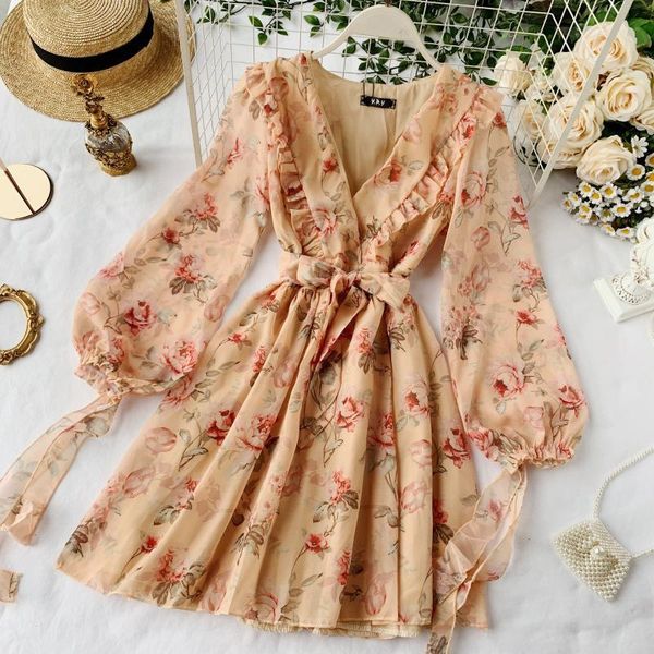 casual dresses korean french style ins puff sleeve ruffles v-neck floral dress fashion lolita women retro party vestidos, Black;gray
casual dresses korean french style ins puff sleeve ruffles v-neck floral dress fashion lolita women retro party vestidos, Black;gray