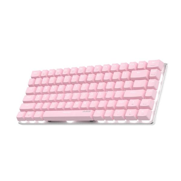 mechanical gaming keyboard 82 keys layout cute pink keycaps red/green switch for win pc deskgril keyboards
mechanical gaming keyboard 82 keys layout cute pink keycaps red/green switch for win pc deskgril keyboards