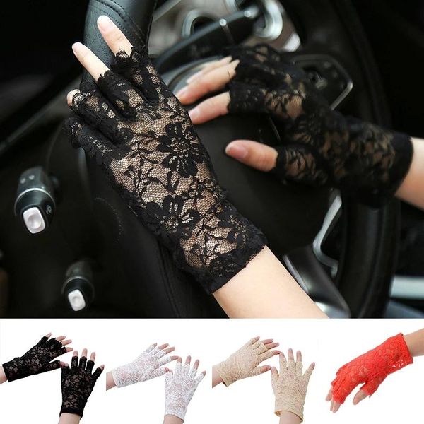 five fingers gloves 1pairs/2pcs fashion summer female half finger sunscreen short lace thin women driving flower pattern fingerless, Blue;gray
five fingers gloves 1pairs/2pcs fashion summer female half finger sunscreen short lace thin women driving flower pattern fingerless, Blue;gray