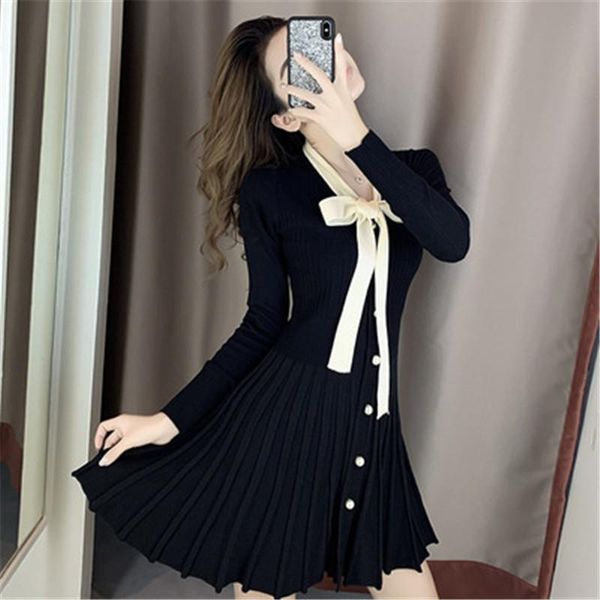 waist temperament base long sleeve knitted dress female autumn winter women sweater b582 casual dresses, Black;gray
waist temperament base long sleeve knitted dress female autumn winter women sweater b582 casual dresses, Black;gray