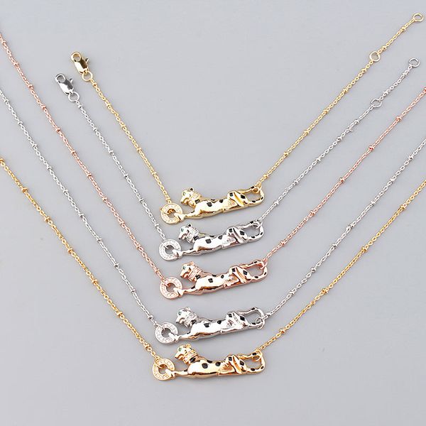 european and american fashion leopard bracelet necklace women's small fresh jewelry set 18k colorfast, Silver
european and american fashion leopard bracelet necklace women's small fresh jewelry set 18k colorfast, Silver