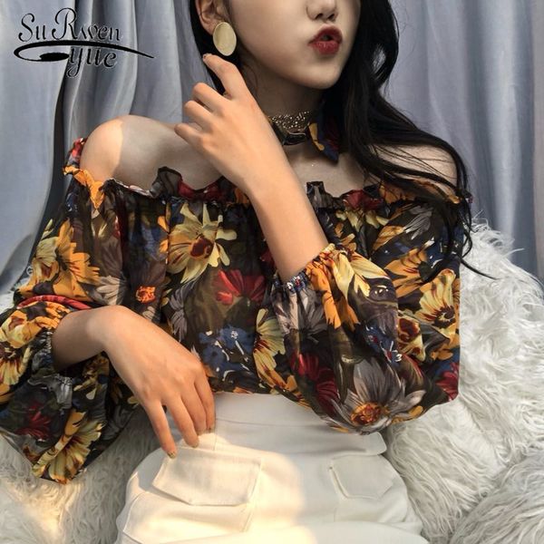 slash neck off shoulder blusas women spring summer flower shirts long sleeve blouse vintage lady 4304 50 210427, White
slash neck off shoulder blusas women spring summer flower shirts long sleeve blouse vintage lady 4304 50 210427, White