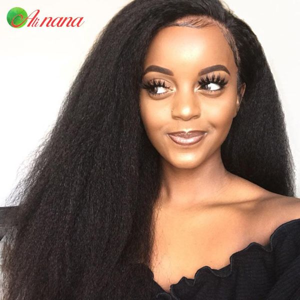 alinana brazilian 13x4 lace frontal wigs kinky straight human hair wig for black women pre-plucked remy closure 30 inch, Black;brown
alinana brazilian 13x4 lace frontal wigs kinky straight human hair wig for black women pre-plucked remy closure 30 inch, Black;brown
