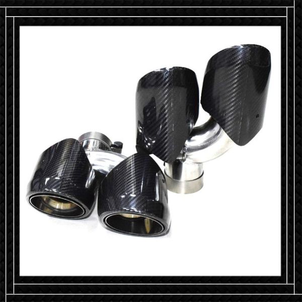 motorcycle exhaust system 1 pair glossy black carbon fiber car muffler tip for macan 2014 2021 stainless steel rear pipe
motorcycle exhaust system 1 pair glossy black carbon fiber car muffler tip for macan 2014 2021 stainless steel rear pipe