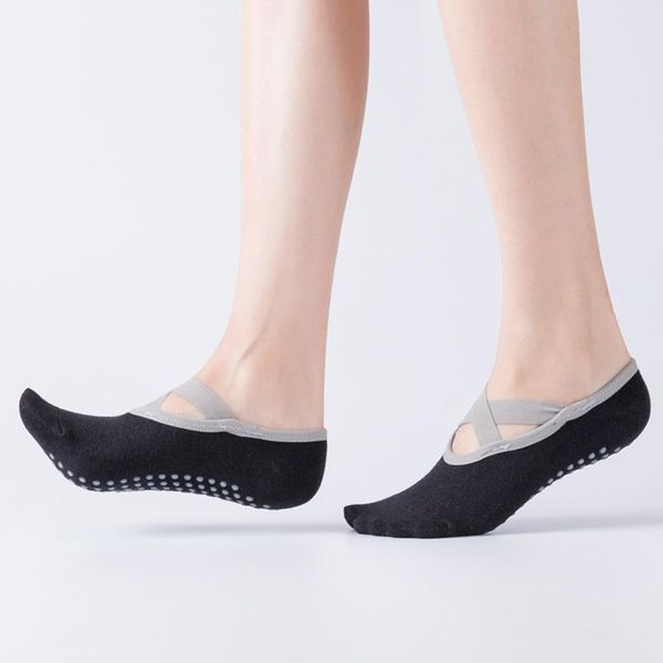 sports socks 4 pair women yoga anti-skid particles cross solid color dancing pilates comfortable cotton sec88, Black
sports socks 4 pair women yoga anti-skid particles cross solid color dancing pilates comfortable cotton sec88, Black