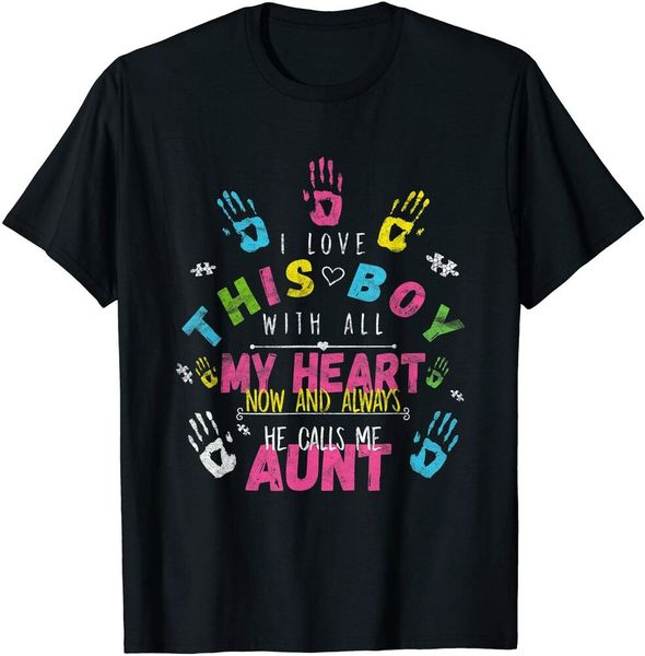 i love this boy, he calls me aunt - autism awareness shirt boys men t-shirt, White;black
i love this boy, he calls me aunt - autism awareness shirt boys men t-shirt, White;black