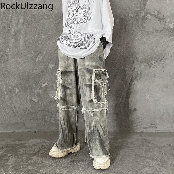 men's jeans japanese streetwear tie dye ripped vintage print punk men tracksuit fashion patchwork denim loose pant hip hop plus size ab, Blue
men's jeans japanese streetwear tie dye ripped vintage print punk men tracksuit fashion patchwork denim loose pant hip hop plus size ab, Blue
