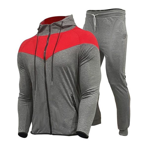 running sets tracksuits men polyester sweatshirt sporting fleece 2021 gyms spring jacket + pants casual men's track suit sportswear fit, Black;blue
running sets tracksuits men polyester sweatshirt sporting fleece 2021 gyms spring jacket + pants casual men's track suit sportswear fit, Black;blue
