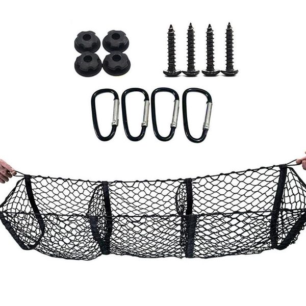 car organizer trunk net pocket storage bag heavy cargo for suv pickup truck bed black mesh belt 4 hooks and loop
car organizer trunk net pocket storage bag heavy cargo for suv pickup truck bed black mesh belt 4 hooks and loop