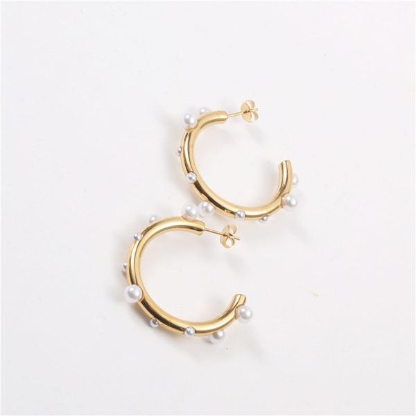 stud stainless steel 2021 style pearl earrings gifts for women gold ear piercing geometry designer accessories jewelry, Golden;silver
stud stainless steel 2021 style pearl earrings gifts for women gold ear piercing geometry designer accessories jewelry, Golden;silver