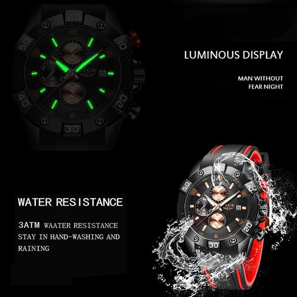 wristwatches watch mens lige 2021 waterproof quartz wristwatch silicone military sport chronograph male business men watche, Slivery;brown
wristwatches watch mens lige 2021 waterproof quartz wristwatch silicone military sport chronograph male business men watche, Slivery;brown