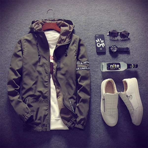 men's jackets designer spring autumn fashion slim fit young men hooded jacket thin brand casual windbreaker quality ez8e, Black;brown
men's jackets designer spring autumn fashion slim fit young men hooded jacket thin brand casual windbreaker quality ez8e, Black;brown