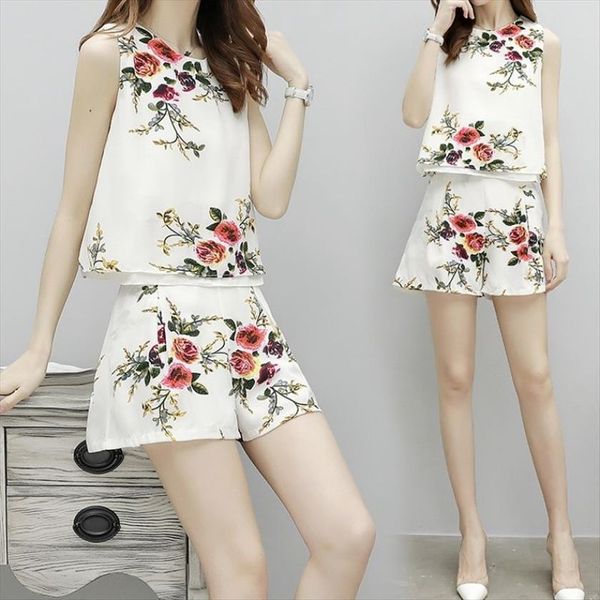 suits summer women tracksuits tank floral ruffle sleeveless blouse a line elastic waisted shorts girl blue white two, Gray
suits summer women tracksuits tank floral ruffle sleeveless blouse a line elastic waisted shorts girl blue white two, Gray