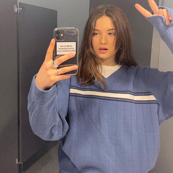 women's sweaters women v neck oversized sweater striped autumn female casual loose knitted long sleeve girls jumper vintage korean kni, White;black
women's sweaters women v neck oversized sweater striped autumn female casual loose knitted long sleeve girls jumper vintage korean kni, White;black