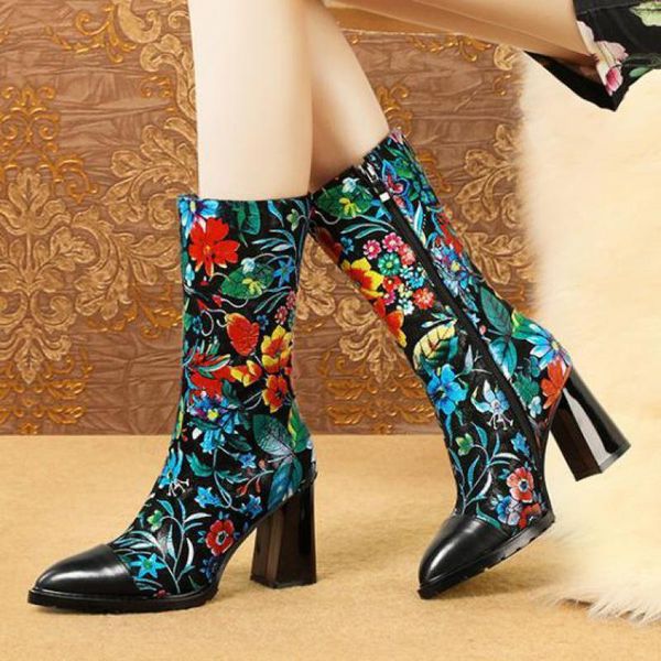 boots johnature women shoes high heel 2021 genuine leather zip winter print pointed toe handmade mixed colors platform, Black
boots johnature women shoes high heel 2021 genuine leather zip winter print pointed toe handmade mixed colors platform, Black