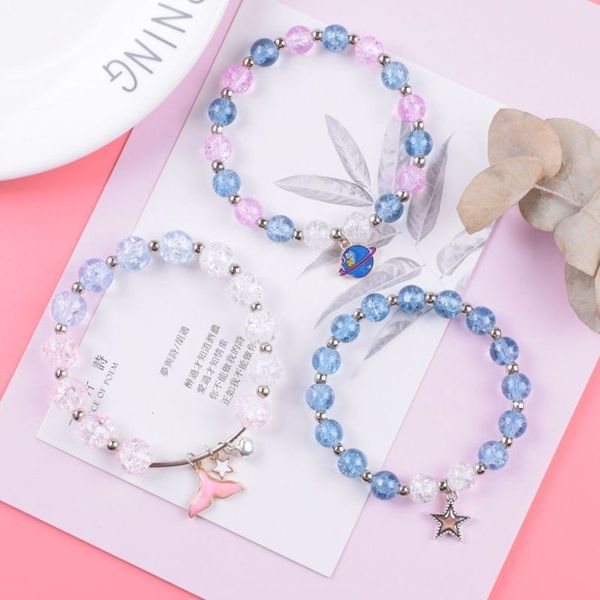 strawberry bracelet female blue crystal hand whale fishtail sea wind string bead single circle friend student versatile, Black
strawberry bracelet female blue crystal hand whale fishtail sea wind string bead single circle friend student versatile, Black