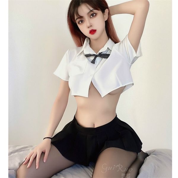 women lingerie cosplay costumes minishirt erotic lingerie porno temptation college girl student uniform adult, Black;white
women lingerie cosplay costumes minishirt erotic lingerie porno temptation college girl student uniform adult, Black;white