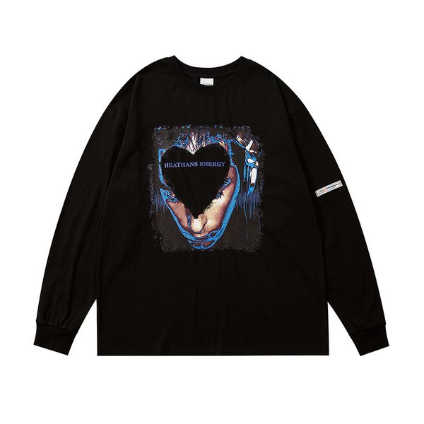 gaojiechao brand printed long sleeve pullover autumn men's loose casual large size sweater youth sports top, Black
gaojiechao brand printed long sleeve pullover autumn men's loose casual large size sweater youth sports top, Black