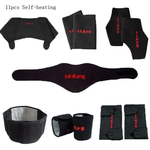 11pcs shoulder posture correcter magnetic therapy neck knee wrist elbow support brace self-heat tourmaline belt pad massager kit waist, Black;gray
11pcs shoulder posture correcter magnetic therapy neck knee wrist elbow support brace self-heat tourmaline belt pad massager kit waist, Black;gray