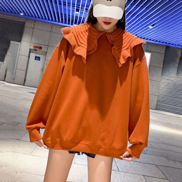 women's hoodies & sweatshirts women's thin fashionable long sleeve casual sweatshirt solid kawaii detachable navy collar clothing, Black
women's hoodies & sweatshirts women's thin fashionable long sleeve casual sweatshirt solid kawaii detachable navy collar clothing, Black