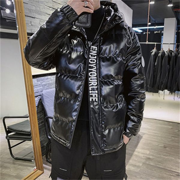 men punk down parkas fashion trend couples thicken zipper hooded outerwears designer winter male casual luxury bread jackets coats, Black
men punk down parkas fashion trend couples thicken zipper hooded outerwears designer winter male casual luxury bread jackets coats, Black