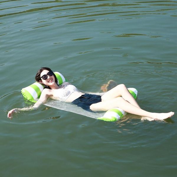 water hammock inflatable pool lounger float air lightweight floating chair bed portable swimming beach mat life vest & buoy
water hammock inflatable pool lounger float air lightweight floating chair bed portable swimming beach mat life vest & buoy