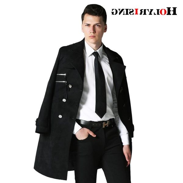 men's trench coats fashion men jacket suede coat winter slim fit classic long england double-breasted s-6xl #18114, Tan;black
men's trench coats fashion men jacket suede coat winter slim fit classic long england double-breasted s-6xl #18114, Tan;black