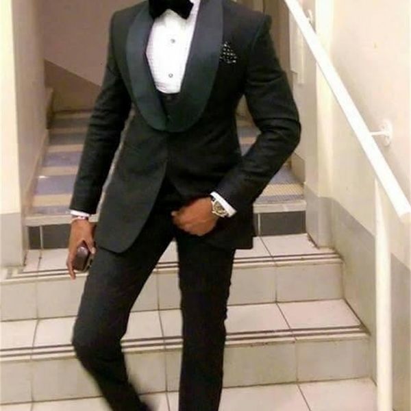men's suits & blazers brand groomsmen black groom tuxedos shawl satin lapel men wedding man bridegroom (jacket + pants vest bow ti, White;black
men's suits & blazers brand groomsmen black groom tuxedos shawl satin lapel men wedding man bridegroom (jacket + pants vest bow ti, White;black