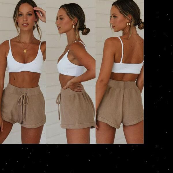 summer casual loose high waist womens short tie belt rolls up solid lace trousers, White;black
summer casual loose high waist womens short tie belt rolls up solid lace trousers, White;black