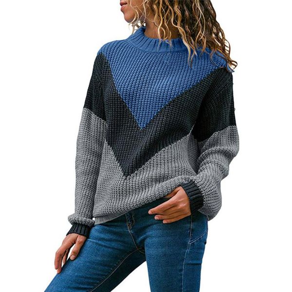 women's sweaters sagace women sweater round neck color block long sleeve knitted pullover chompas para mujer de invierno y1, White;black
women's sweaters sagace women sweater round neck color block long sleeve knitted pullover chompas para mujer de invierno y1, White;black